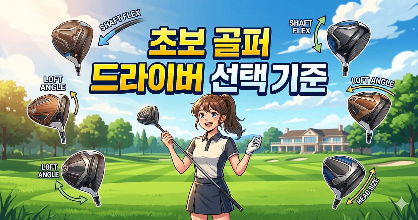 초보 골퍼 드라이버 선택 기준