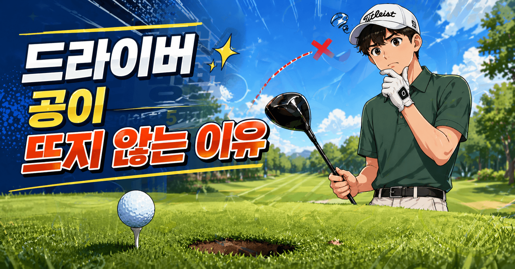 드라이버 공이 뜨지 않는 이유
