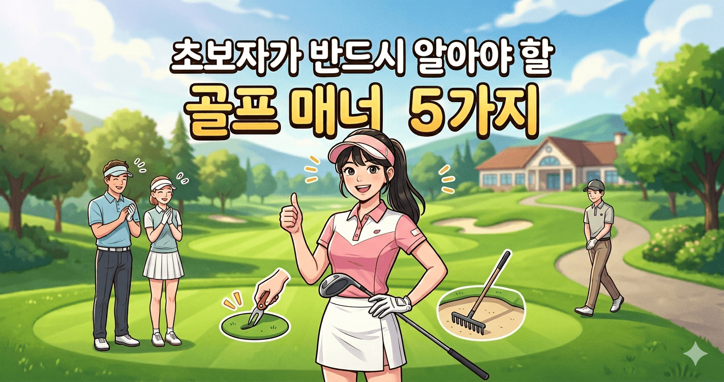 골프 필드 기본 매너 5가지