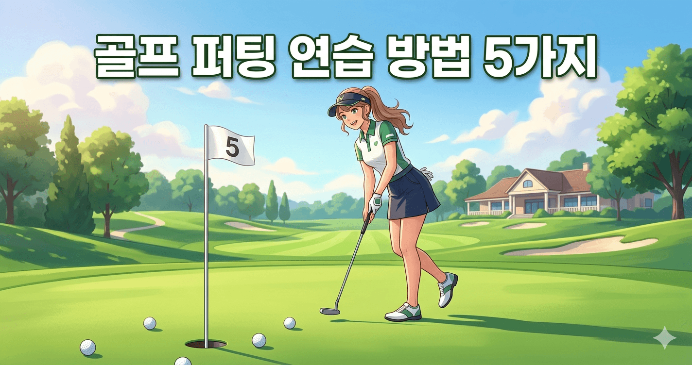 골프 퍼팅 연습 방법 5가지