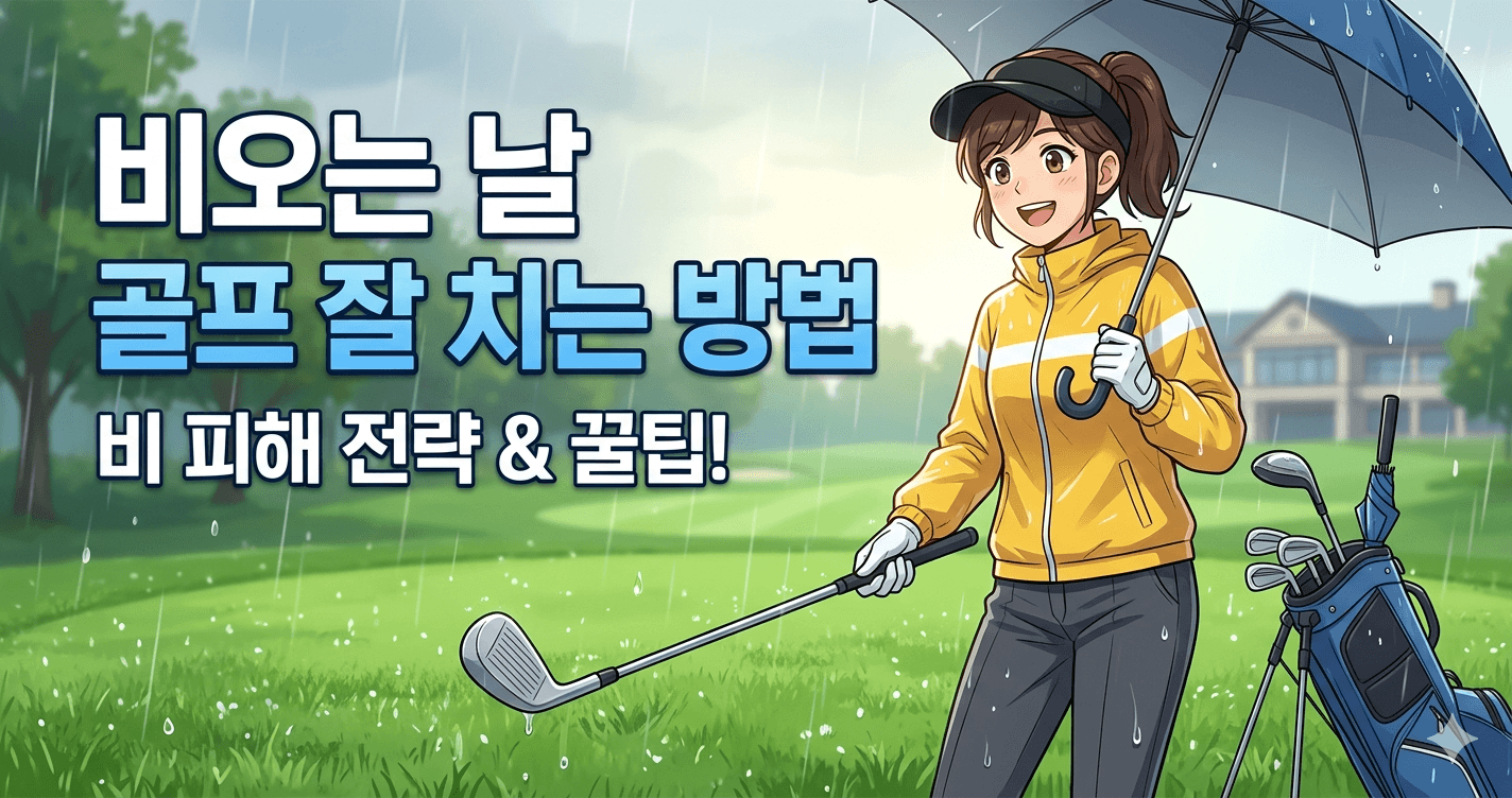비 오는 날 골프 잘 치는 방법
