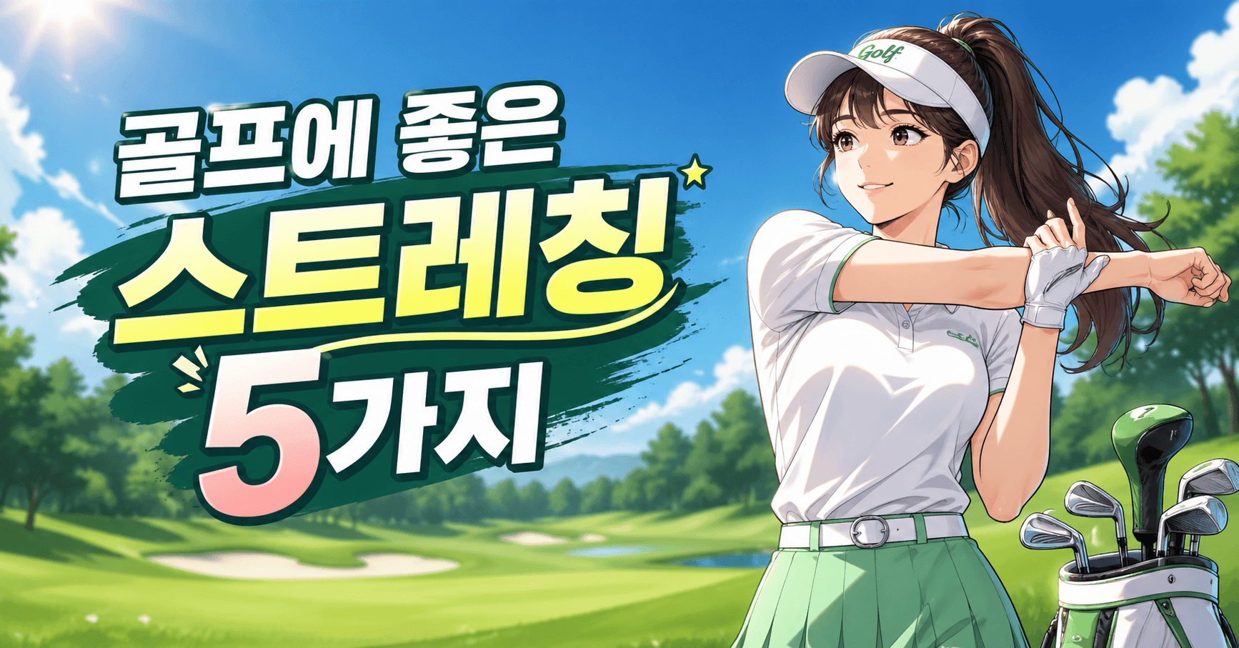 라운드 전 바로 할 수 있는 골프 스트레칭 5가지
