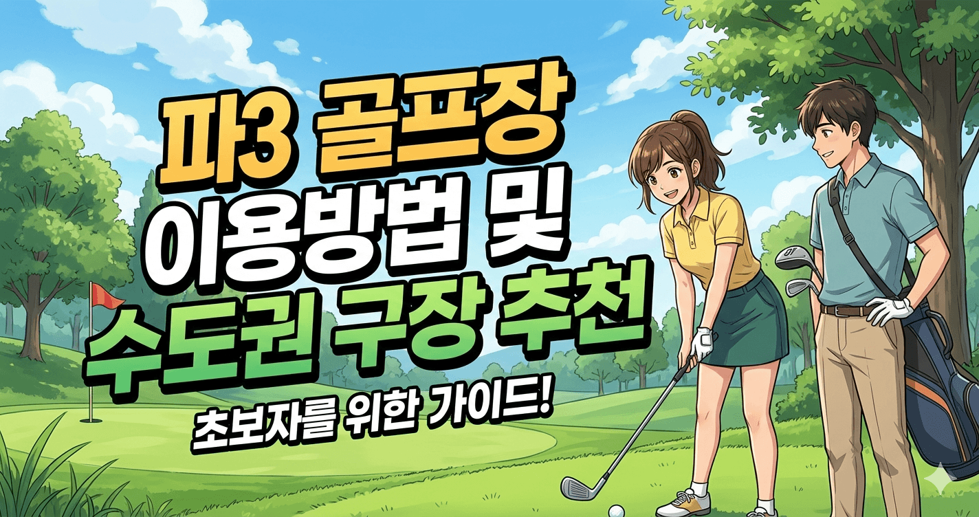 파3 골프장 이용방법 및 수도권 구장 3곳 추천