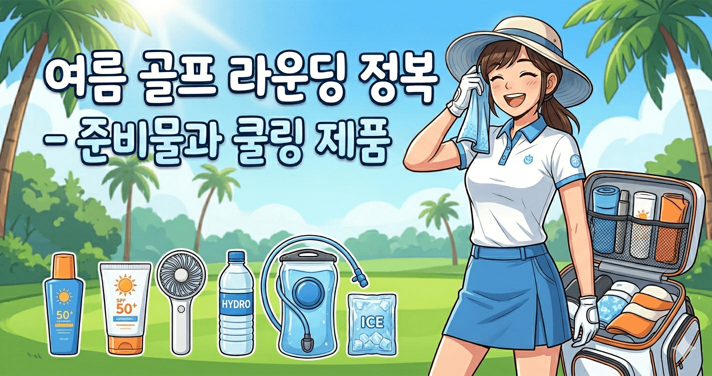 여름 골프 라운딩 정복 - 준비물과 쿨링 제품