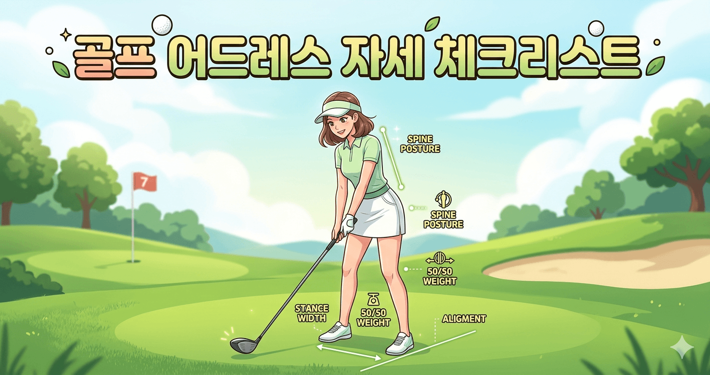골프 어드레스 자세 체크리스트