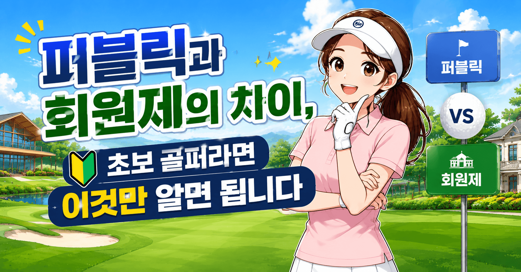 퍼블릭과 회원제의 차이, 초보 골퍼라면 이것만 알면 됩니다